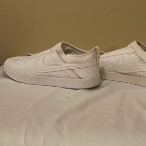 Women's White Nike Slip Ons